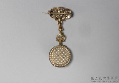 图片[2]-Brooch watch inlaid with diamonds, and pearls, 19th century-China Archive